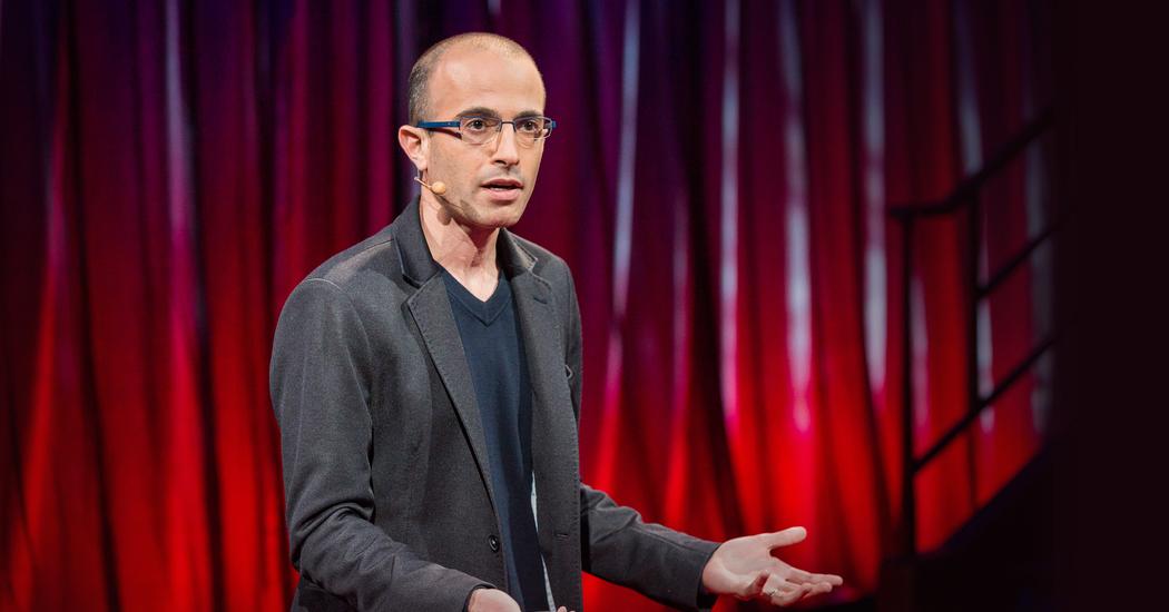 Dr Yuval Noah Harari, author of Sapiens: A brief history of humankind presenting his TED talk