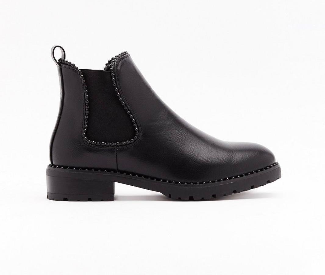 oslo black chunky lace up boots